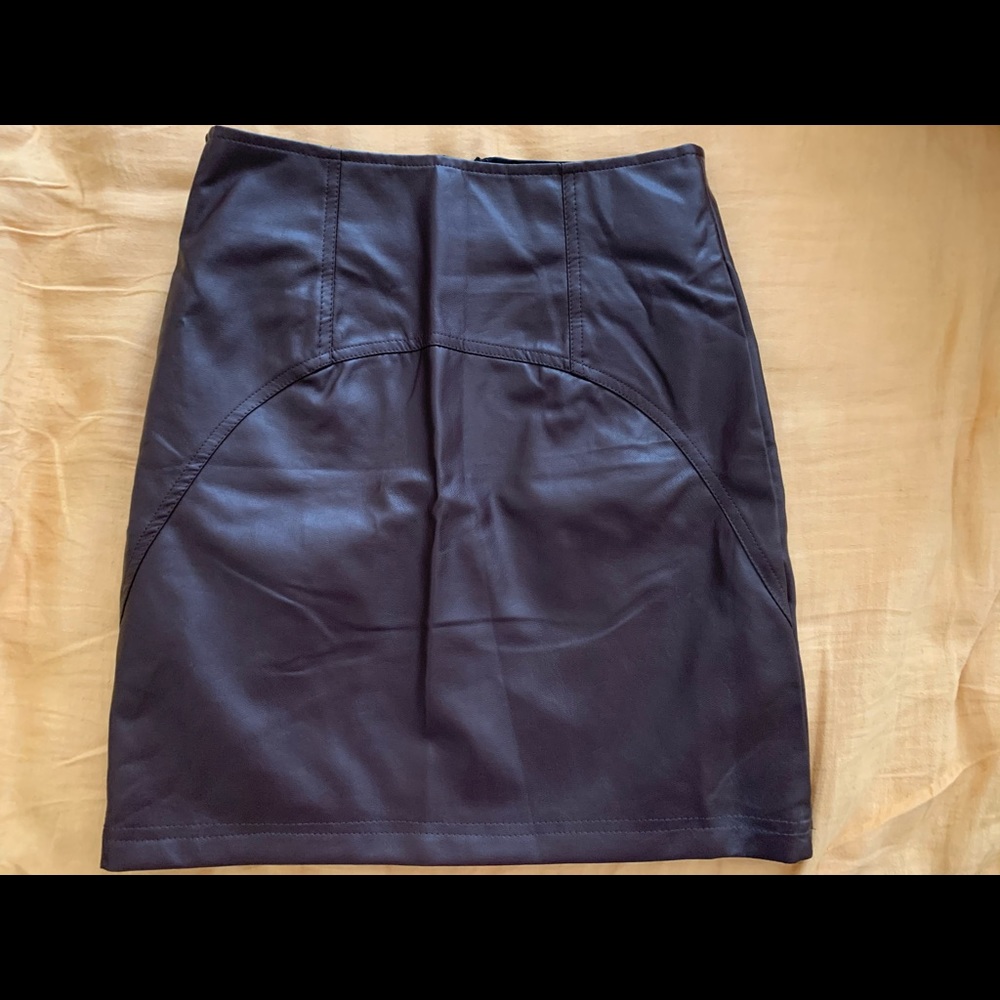 Snidel faux leather skirt